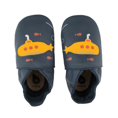 Babyschuhe Soft Sole Navy Submarine