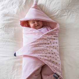 Schlafsack aus Bio-Baumwolle 76 x 40 cm Pink