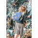 mini blaue Kindergartentasche mit Flügeln