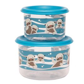 Set 2 kleine Snackdosen Baby Otter
