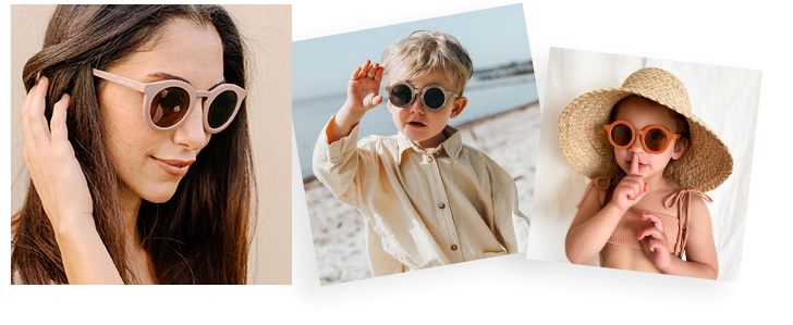 Nachhaltige Sonnenbrillen für Jung und Alt