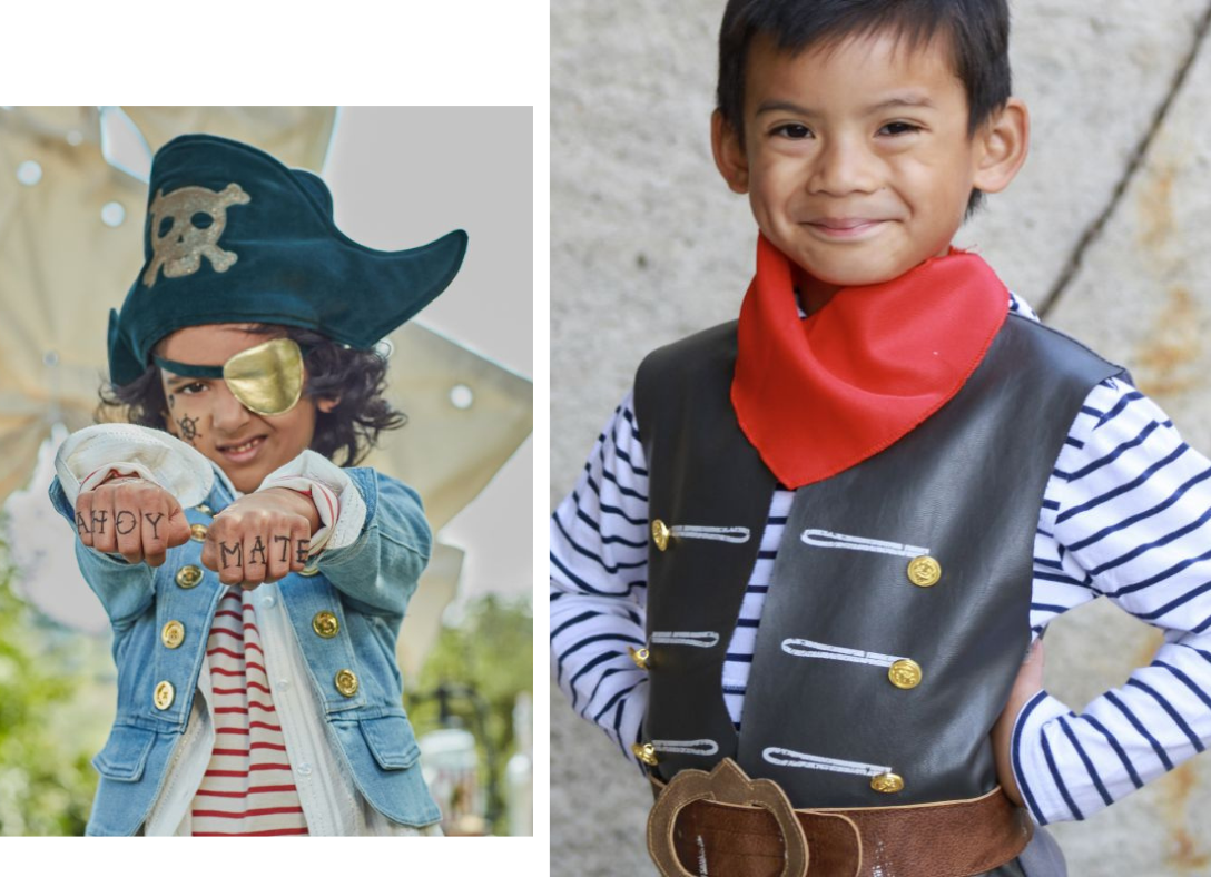 Piratenkostüm Mädchen und Piratenkostüm Junge